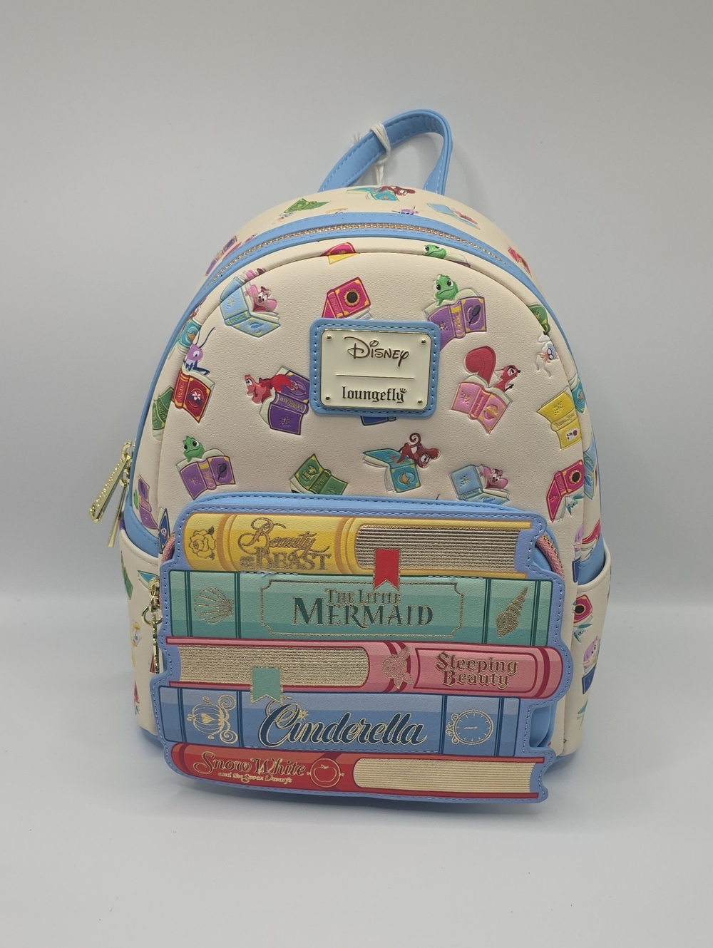 Loungefly Cream & Pastel Princess Storybook Mini Backpack - Disney Classics